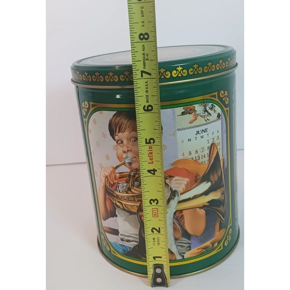 Vintage 1989 Purina Biscuits Tin dog treats retro 80s kidcore metal novelty - Picture 5 of 7